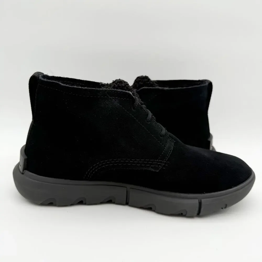 Sorel Women Explorer Next Drift Bootie US 6.5 EU 37.5 Black Suede Waterproof NIB